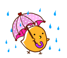 colorful chick sticker #4065098