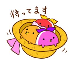 colorful chick sticker #4065099