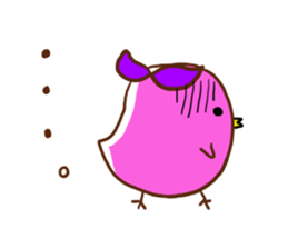 colorful chick sticker #4065124