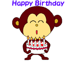 Monkey of Nana-chan sticker #4065326