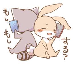 LOVE!Raccoons&Rabbit 2 sticker #4065633