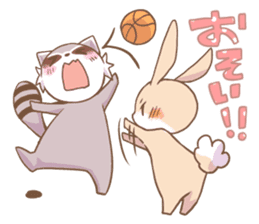 LOVE!Raccoons&Rabbit 2 sticker #4065634