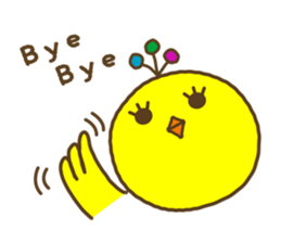 something chick PIYONA (English) sticker #4066583