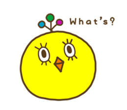 something chick PIYONA (English) sticker #4066586