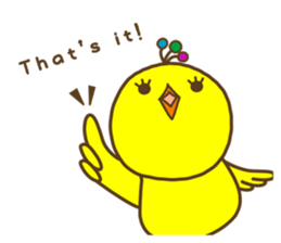 something chick PIYONA (English) sticker #4066588