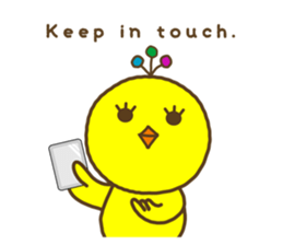 something chick PIYONA (English) sticker #4066589