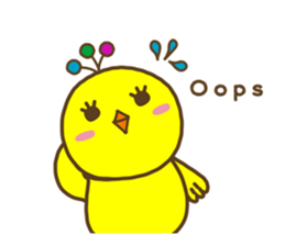 something chick PIYONA (English) sticker #4066595