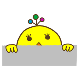 something chick PIYONA (English) sticker #4066598