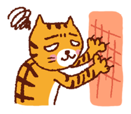 3 gatos sticker #4067321