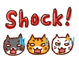 3 gatos sticker #4067322