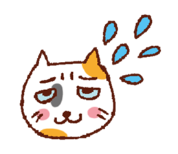 3 gatos sticker #4067330