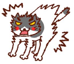 3 gatos sticker #4067334