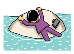 Man of the solitary island sticker #4067496