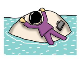 Man of the solitary island sticker #4067496