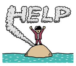 Man of the solitary island sticker #4067500