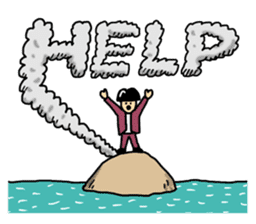 Man of the solitary island sticker #4067500