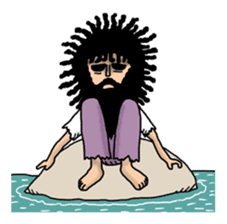 Man of the solitary island sticker #4067507