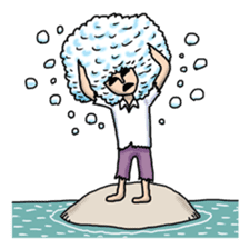 Man of the solitary island sticker #4067509