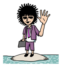 Man of the solitary island sticker #4067512