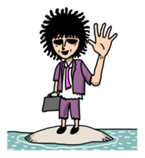 Man of the solitary island sticker #4067512