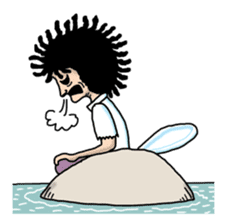 Man of the solitary island sticker #4067513