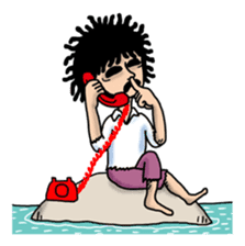 Man of the solitary island sticker #4067514