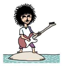 Man of the solitary island sticker #4067516