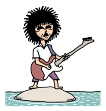 Man of the solitary island sticker #4067516