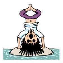 Man of the solitary island sticker #4067520