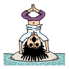 Man of the solitary island sticker #4067520