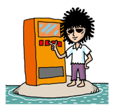 Man of the solitary island sticker #4067521