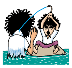 Man of the solitary island sticker #4067523