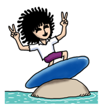 Man of the solitary island sticker #4067525