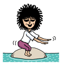 Man of the solitary island sticker #4067526