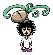 Man of the solitary island sticker #4067529