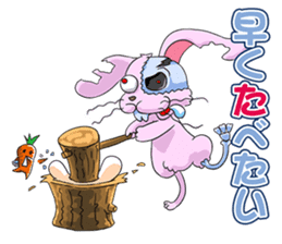 Splatter Rabbit sticker #4069316