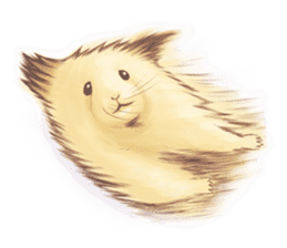 Lovely tiny hamsters and humorous hammy sticker #4069706