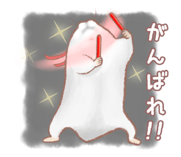 Lovely tiny hamsters and humorous hammy sticker #4069707