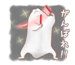 Lovely tiny hamsters and humorous hammy sticker #4069707