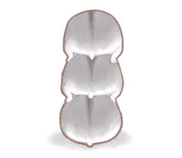 Lovely tiny hamsters and humorous hammy sticker #4069717