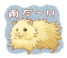 Lovely tiny hamsters and humorous hammy sticker #4069721