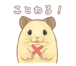 Lovely tiny hamsters and humorous hammy sticker #4069725