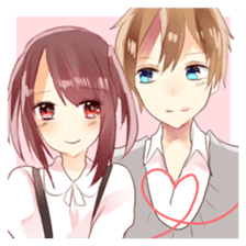 Comfortable couple sticker sticker #4070884