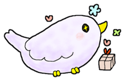 pretty small birds sticker #4071232