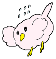 pretty small birds sticker #4071237