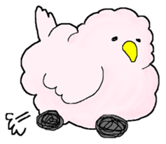 pretty small birds sticker #4071238