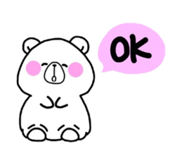 pretty polar bear sticker #4071616