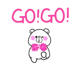 pretty polar bear sticker #4071620