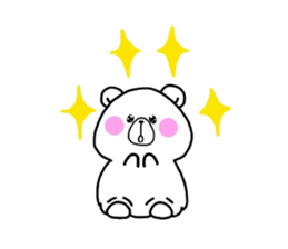 pretty polar bear sticker #4071626