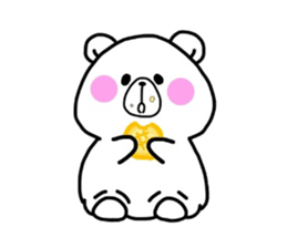 pretty polar bear sticker #4071637